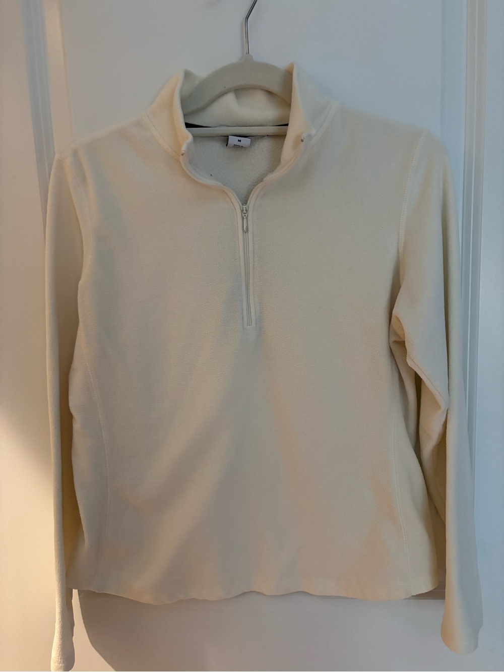 GAP Cream Quarter-Zip Pullover